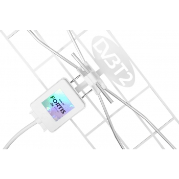 PASYWNA ANTENA ZEWNĘTRZNA DVB-T2 4K FORTIS BIAŁA SOLIDNA